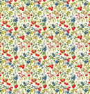 Strawberry & Blueberry 100% Cotton Poplin Sold Per 1/2 Metre 112cm Wide