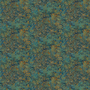 Gold & Teal Circles Shimmer Metallic 100% Premium Cotton Fabric Sold Per 1/2 Metre, 112cm Wide