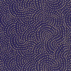 Dashwood Twist Navy/Gold metallic 100% Premium Cotton Fabric, sold per 1/2 metre 112cm wide