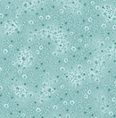 Aqua Blue Bloom & Blend 100% Premium Cotton Fabric Sold Per 1/2 Metre 112cm Wide