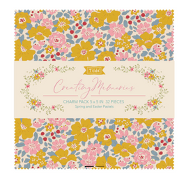 Tilda Spring & Easter Charm Pack 5" Squares 32 Pieces