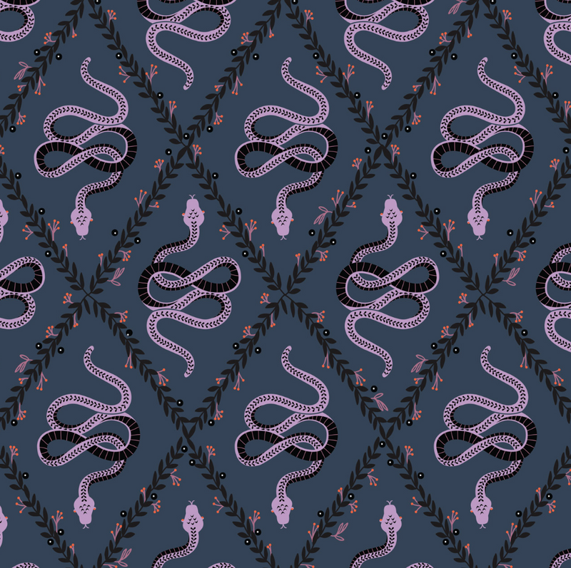 Spellbound Serpent 100% Premium Cotton Fabric