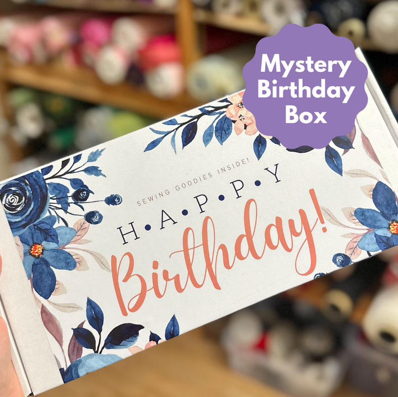 Mystery Happy Birthday Sewing Fabric Gift Box *Letterbox Sized*