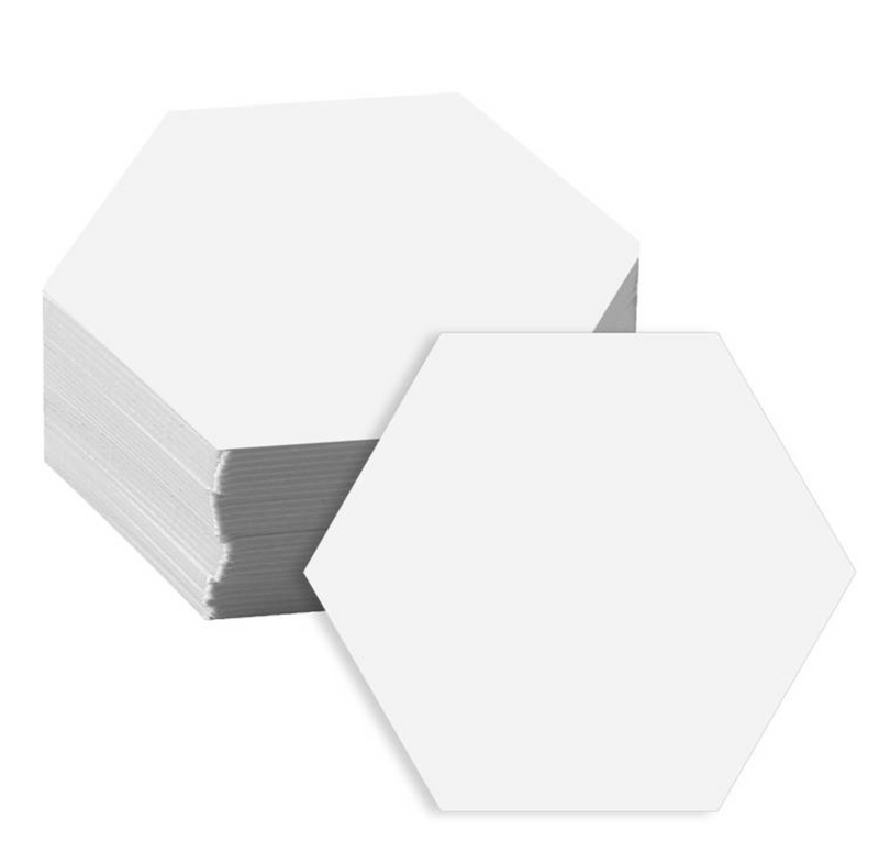 EPP Hexagon Cardboard Templates Sold Per 10, 26mm