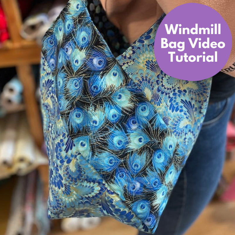 Windmill bag video tutorial, perfect for beginner sewers