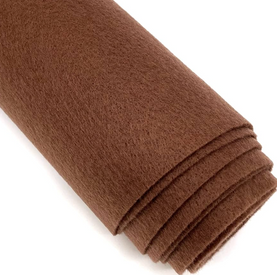 Brown Felt Squares for Sewing and Crafting 12 x 12 inches Sold Per 1 Square