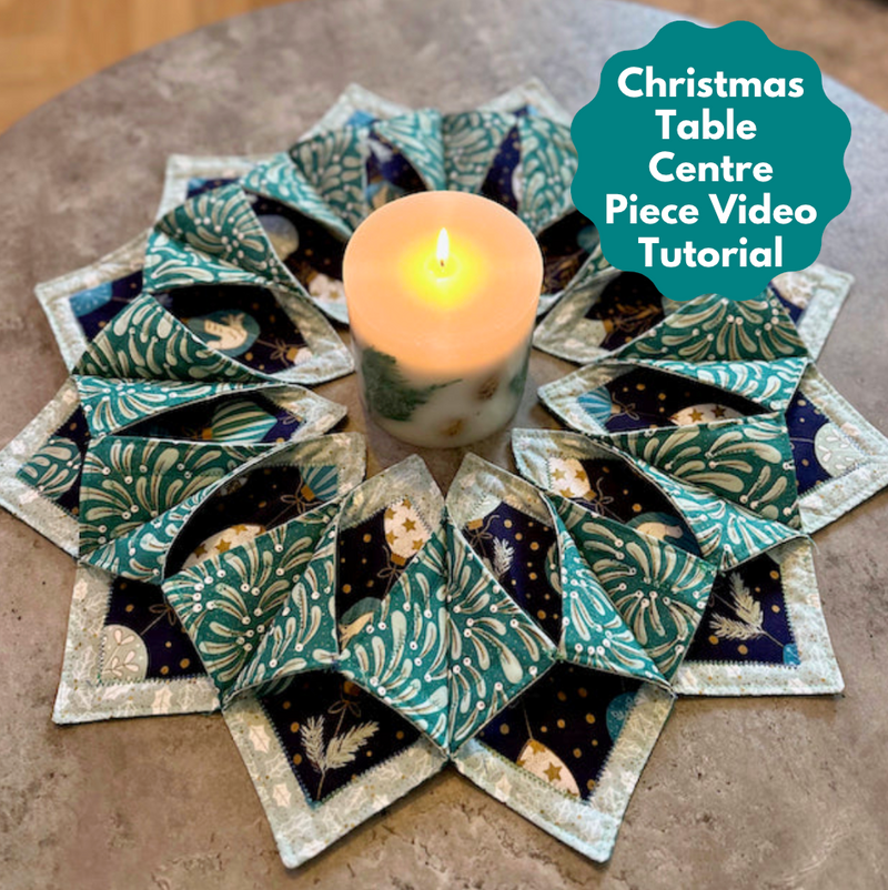 Christmas Table Centre Sewing Video Tutorial, suitable for beginners