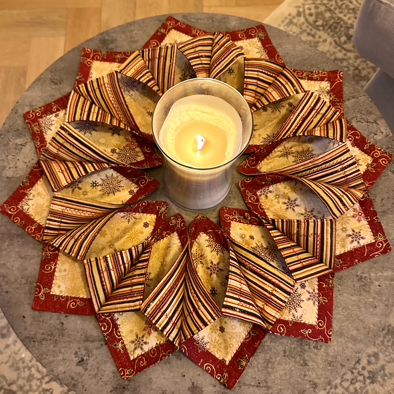 Christmas Table Centre Sewing Video Tutorial, suitable for beginners