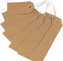 Strung Brown Paper Tags - Pack of 10