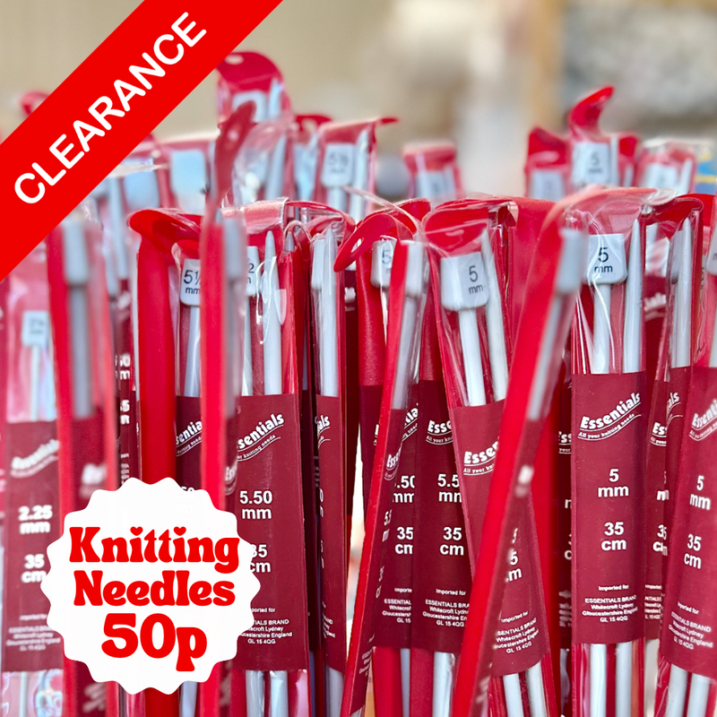 CLEARANCE Essentials knitting needles 35cm Choice of Sizes