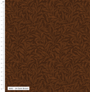 William Morris Dark Brown Willow Bough 100% Cotton Fabric - Sold Per Half Metre