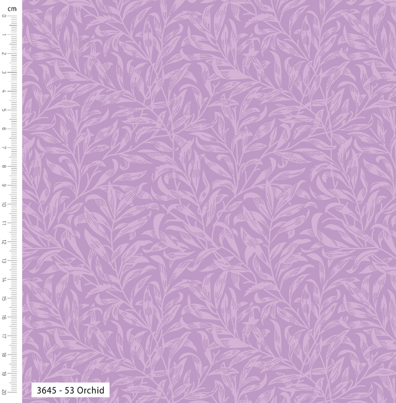 Orchid Willow Bough 100% Cotton Fabric - Sold Per Half Metre