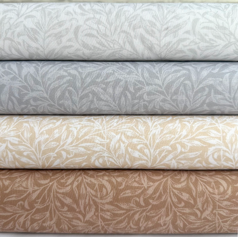 Naturals Willow Bough 4 Piece 100% Cotton Fabric Bundle