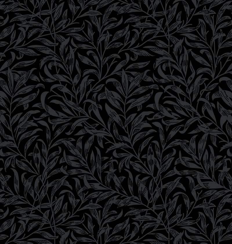 Black Willow Bough 100% Cotton Fabric - Sold Per Half Metre