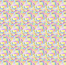 HALF PRICE Dear Stella Colourful Dog Bones Premium Cotton Fabric Sold Per 1/2 Metre