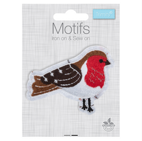 Trimits Christmas Robin Iron-On Motif