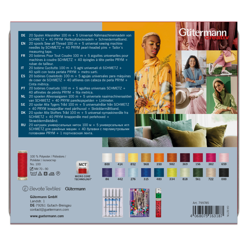Gutermann Fashion Thread Storage Tin With Accessories