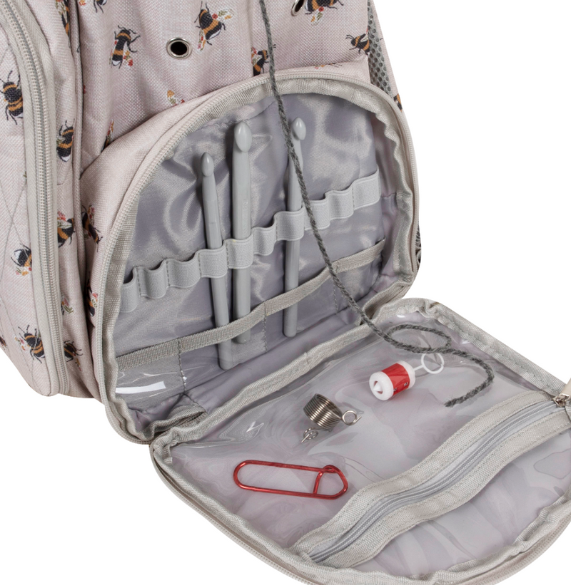 Craft Storage Backpack Bee Themed - Lots of storage