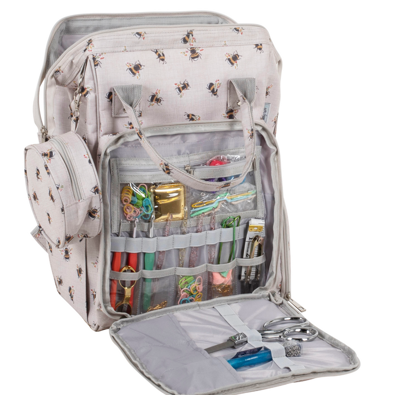 Craft Storage Backpack Bee Themed - Lots of storage