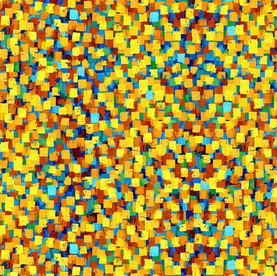 Abstract Paint Squares 100% Premium Cotton Fabric | By Chong-A Hwang Timeless Treasures