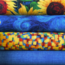 Sunflower Symphony 4 Piece Fat quarter Bundle 100% Premium Cotton Fabrics
