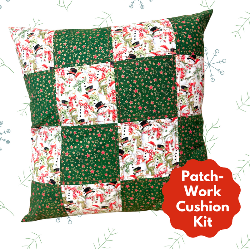Fabric Kit For Simple Patchwork Cushion With Envelope back ( For Stitchi Club Members )
