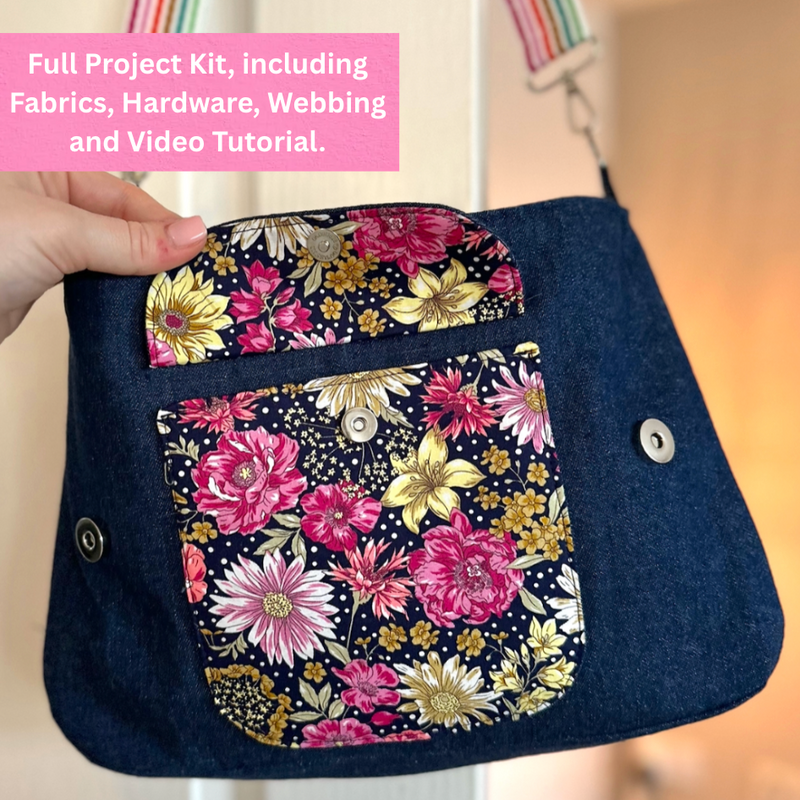 Bag In A Box - Cross Body Satchel Bag Project Kit With Video Tutorial & Printable Templates