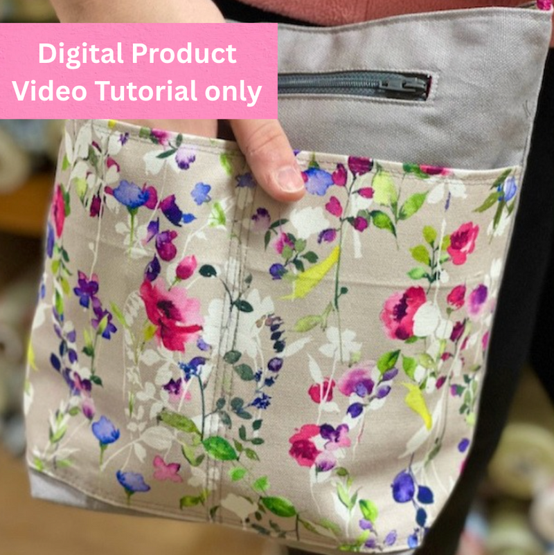 Cross Body Bag Sewing Video Tutorial *Digital Product*