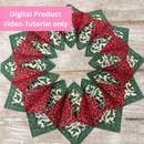 Christmas Table Centre Piece Sewing Video Tutorial *Digital Product*