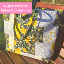 Large Patchwork Tote Bag Video Tutorial *Digital Product*