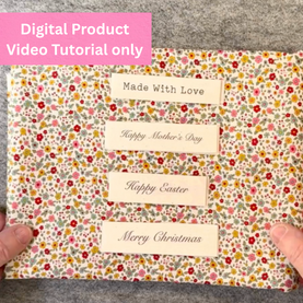 How To Make Your Own Fabric Labels Video Tutorial *Digital Product*