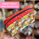 Boxed Zipper Pouch Sewing Video Tutorial *Digital Product*