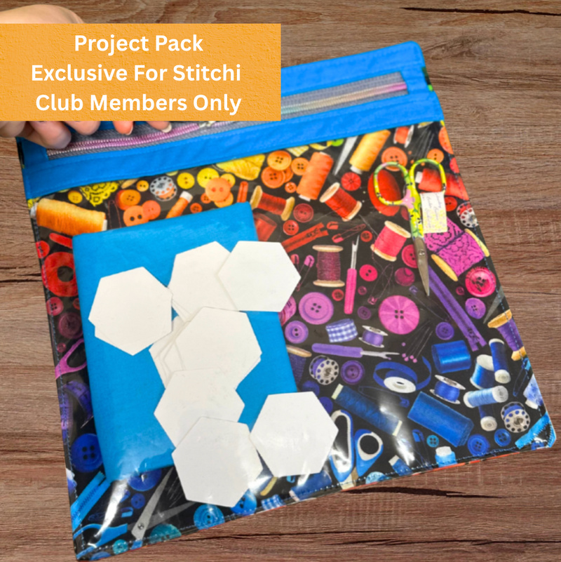 Project Pack - Sewing Clear Zipped Project Pouch (For Stitchi Club Members) *Does Not Include Video Tutorial*
