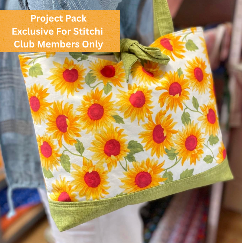 Project Pack - Sunflower Tote Bag (For Stitchi Club Members) *Does Not Include Video Tutorial*