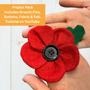 Project Pack - Fabric Poppy *Tutorial On Youtube*
