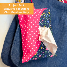 Project Pack - The Wave 2025 Tissue Pouch (For Stitchi Club Members) *Does Not Include Video Tutorial*