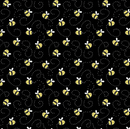 Little Bees - Sunny Honey 100% Premium Cotton Fabric 112cm Wide Per 1/2 Metre