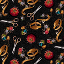 Golden Sewing Tools 100% Premium Cotton Fabric 112cm Wide Sold Per Half Metre