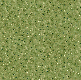 Golden - Green Scroll 100% Premium Cotton Fabric 112cm Wide Sold Per Half Metre