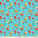 Hot Air Balloons Festival By Free Spirit 100% Premium Cotton Fabric Sold Per 1/2 Metre