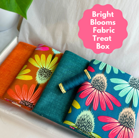Bright Blooms 4 Piece FQ Bundle Plus Thread Treat Box