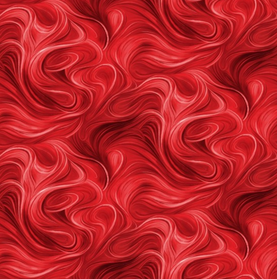 Red Swirl Premium 100% Cotton Fabric Sold Per 1/2 Metre 44" wide (112cm)