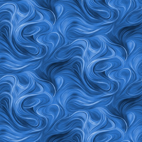 Royal Blue Swirl Premium 100% Cotton Fabric Sold Per 1/2 Metre 44" wide (112cm)