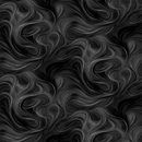 Black Swirl Premium 100% Cotton Fabric Sold Per 1/2 Metre 44" wide (112cm)