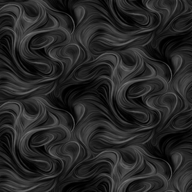 Black Swirl Premium 100% Cotton Fabric Sold Per 1/2 Metre 44" wide (112cm)