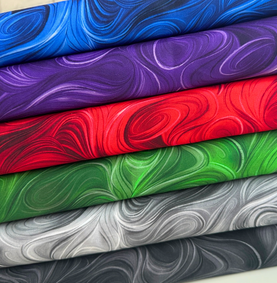 Swirls 6 Piece HALF METRE Bundle Premium 100% Cotton Fabrics