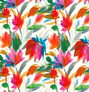 Ivory Tropics 100% Cotton Poplin Sold Per 1/2 Metre 112cm Wide