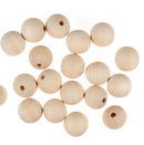 Round Wooden Beads With Hole 10mm Sold Per 10