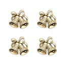 Twin Bells Antique Gold Buttons Sold Per 1 Button 20mm x 17mm