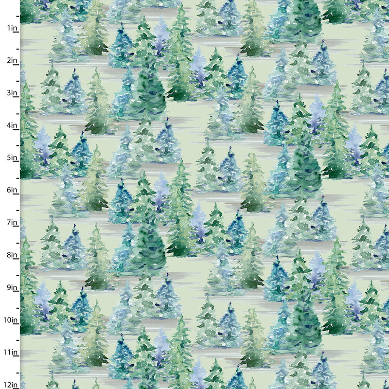 Forest Friends Trees 100% cotton fabric Sold Per Half Metre, 112cm wide